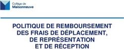 POLITIQUE DE REMBOURSEMENT DES FRAIS DE DÉPLACEMENT, DE REPRÉSENTATION ET DE RÉCEPTION