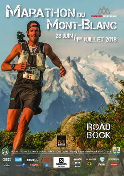 Marathon Mont-Blanc - ROAD BOOK