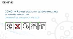 COVID-19: REPRISE DES ACTIVIT&Eacute;S A&Eacute;ROPORTUAIRES ET PLAN DE PROTECTION - Conf&eacute;rence de presse du 28 mai 2020
