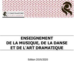 ENSEIGNEMENT DE LA MUSIQUE, DE LA DANSE ET DE L'ART DRAMATIQUE - Edition 2019/2020