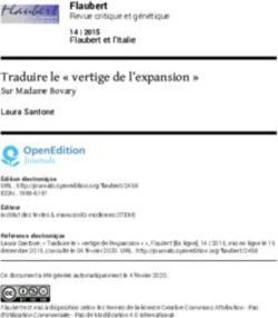 Traduire le " vertige de l'expansion " - Sur Madame Bovary - OpenEdition Journals