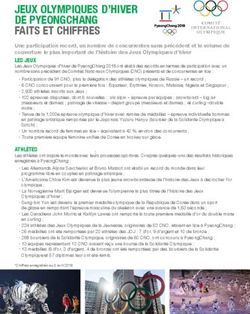 JEUX OLYMPIQUES D'HIVER DE PYEONGCHANG FAITS ET CHIFFRES - Olympic.org