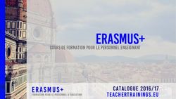 Erasmus+ Catalogue 2016/17 Teachertrainings.eu - Erasmus Training Courses