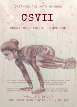 CSVII CREATING SPACE VII SYMPOSIUM - DREAMING THE MYTH ONWARD - Canadian Association for ...