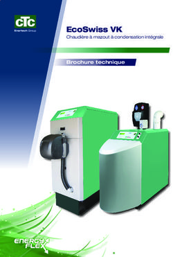 EcoSwiss VK Chaudi&egrave;re &agrave; mazout &agrave; condensation int&eacute;grale - Brochure technique