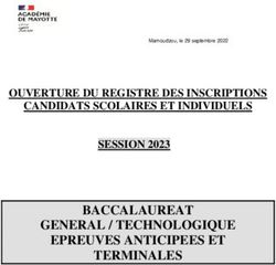 BACCALAUREAT GENERAL / TECHNOLOGIQUE EPREUVES ANTICIPEES ET TERMINALES - OUVERTURE DU REGISTRE DES INSCRIPTIONS CANDIDATS SCOLAIRES ET INDIVIDUELS ...