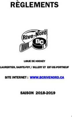 RÈGLEMENTS - SAISON 2018-2019 SITE INTERNET : WWW.BCRIVENORD.CA - Kreezee.com