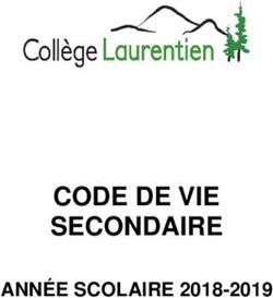 CODE DE VIE SECONDAIRE - ANNÉE SCOLAIRE 2018-2019 - Collège Laurentien
