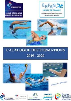CATALOGUE DES FORMATIONS 2019 2020