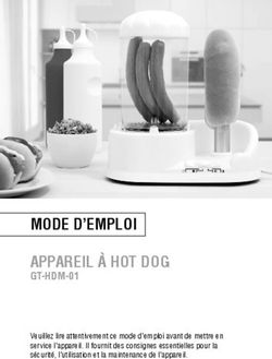 MODE D'EMPLOI APPAREIL À HOT DOG - GT-HDM-01 Veuillez lire attentivement ce mode d'emploi avant de mettre en service l'appareil. Il fournit des ...