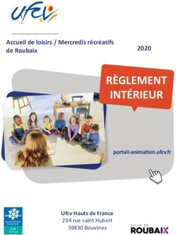 Accueil de loisirs / Mercredis récréatifs de Roubaix 2020