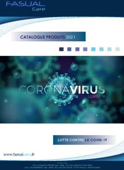 CATALOGUE PRODUITS 2021 - LUTTE CONTRE LE COVID-19 - FASUAL CARE
