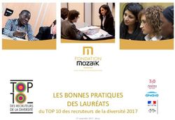 LES BONNES PRATIQUES DES LAURÉATS - du TOP 10 des recruteurs de la diversité 2017 - Pressroom