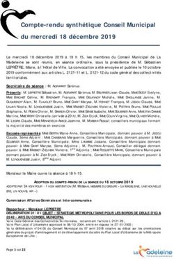 Compte-rendu synthétique Conseil Municipal du mercredi 18 décembre 2019 - Ville de la Madeleine