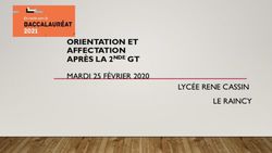 ORIENTATION ET AFFECTATION APR&Egrave;S LA 2NDE GT - MARDI 25 F&Eacute;VRIER 2020 LYC&Eacute;E RENE CASSIN LE RAINCY - Lyc&eacute;e Ren&eacute; ...
