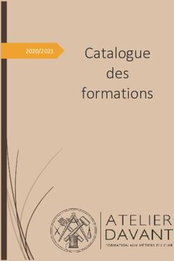 Catalogue des formations 2020/2021 - Cuir Davant