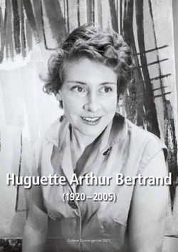 Huguette Arthur Bertrand - (1920 -2005) - Galerie Convergences