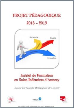 PROJET PÉDAGOGIQUE 2018 2019 - Institut de Formation en Soins Infirmiers d'Annecy - IFSI Annecy