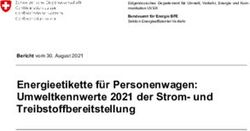 Energieetikette für Personenwagen: Umweltkennwerte 2021 der Strom- und Treibstoffbereitstellung