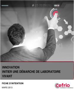 INNOVATION INITIER UNE DÉMARCHE DE LABORATOIRE VIVANT - FICHE D'INTENTION MARS 2013