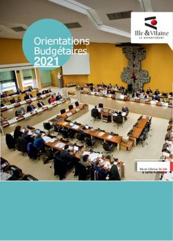2021 Orientations Budgétaires - Département d'Ille-et-Vilaine