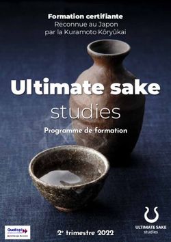 Ultimate sake studies - Programme de formation - osake