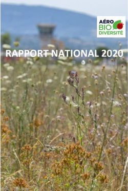 RAPPORT NATIONAL 2020 - Aéro Biodiversité
