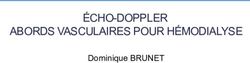 &Eacute;CHO-DOPPLER ABORDS VASCULAIRES POUR H&Eacute;MODIALYSE - Dominique BRUNET - Pr&eacute;vention des Risques ...