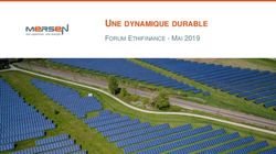 UNE DYNAMIQUE DURABLE - FORUM ETHIFINANCE - MAI 2019 - Mersen