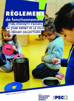 R&Egrave;GLEMENT de fonctionnement &Eacute;TABLISSEMENTS D'ACCUEIL DU JEUNE ENFANT DE LA VILLE-CR&Egrave;CHES COLLECTIVES- Le Pecq