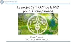 Le projet CBIT AFAT de la FAO pour la Transparence - Paolo Prosperi FAO - Programme MICCA