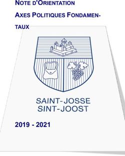 2019 2021 NOTE D'ORIENTATION AXES POLITIQUES FONDAMEN- TAUX - Saint ...