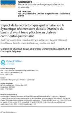 Impact de la n&eacute;otectonique quaternaire sur la dynamique s&eacute;dimentaire du Sa&iuml;s (Maroc) : du bassin d'avant fosse plioc&egrave;ne au plateau continental ...