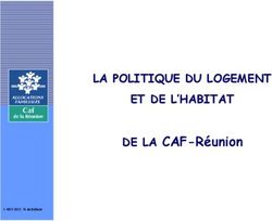 DE LA CAF-Réunion LA POLITIQUE DU LOGEMENT ET DE L'HABITAT