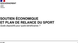 SOUTIEN ÉCONOMIQUE ET PLAN DE RELANCE DU SPORT - Quels dispositifs pour quels bénéficiaires ?