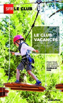 LE CLUB VACANCES DÉCEMBRE 2017 JANVIER 2018 - SFR Le Club