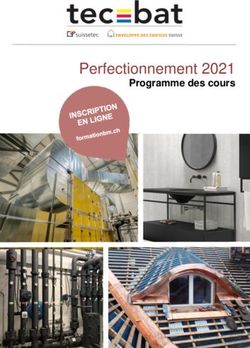 Perfectionnement 2021 - Programme des cours - Formation