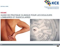 GUIDE DE PRATIQUE CLINIQUE POUR LES DOULEURS LOMBAIRES ET RADICULAIRES - RÉSUMÉ KCE REPORT 287Bs