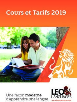 Cours et Tarifs 2019 - LANGUAGES - Leo Languages