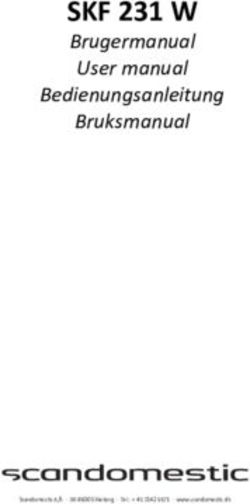 SKF 231 W Brugermanual User manual Bedienungsanleitung Bruksmanual - Yoloshop.dk