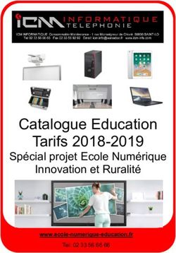 Catalogue Education Tarifs 2018-2019 - Spécial projet Ecole Numérique Innovation et Ruralité - ICM Informatique
