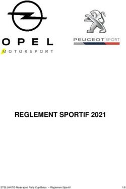 REGLEMENT SPORTIF 2021 - RACB