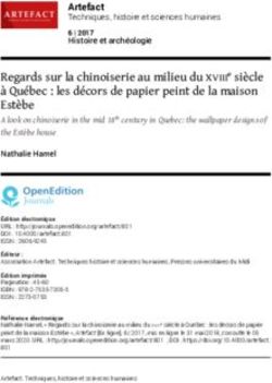 Regards sur la chinoiserie au milieu du XVIIIe siècle à Québec : les décors de papier peint de la maison Estèbe
