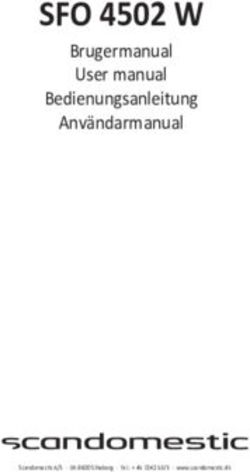 SFO 4502 W Användarmanual - Brugermanual User manual Bedienungsanleitung - Scandomestic