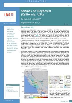 S&eacute;ismes de Ridgecrest (Californie, USA)