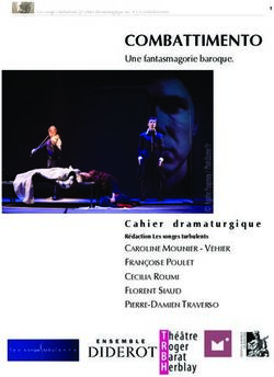 COMBATTIMENTO Une fantasmagorie baroque - Cahier dramaturgique - Florent Siaud