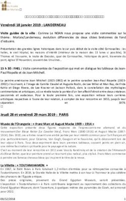 PROPOSITIONS DE SORTIES 1er SEMESTRE 2019 - Musée de Morlaix