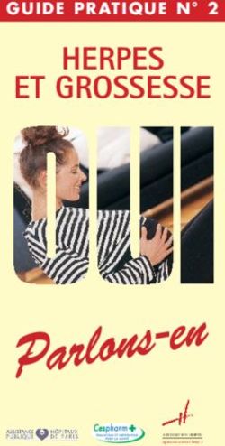 HERPES ET GROSSESSE GUIDE PRATIQUE N 2