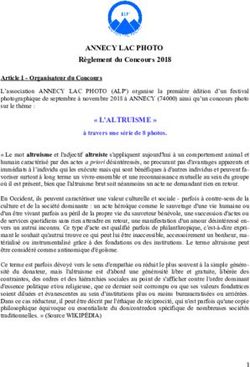 ANNECY LAC PHOTO Règlement du Concours 2018