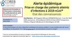 ALERTE &Eacute;PID&Eacute;MIQUE PRISE EN CHARGE DES PATIENTS ATTEINTS D'INFECTIONS &Agrave; 2019-NCOV* ETAT DES CONNAISSANCES - SPILF